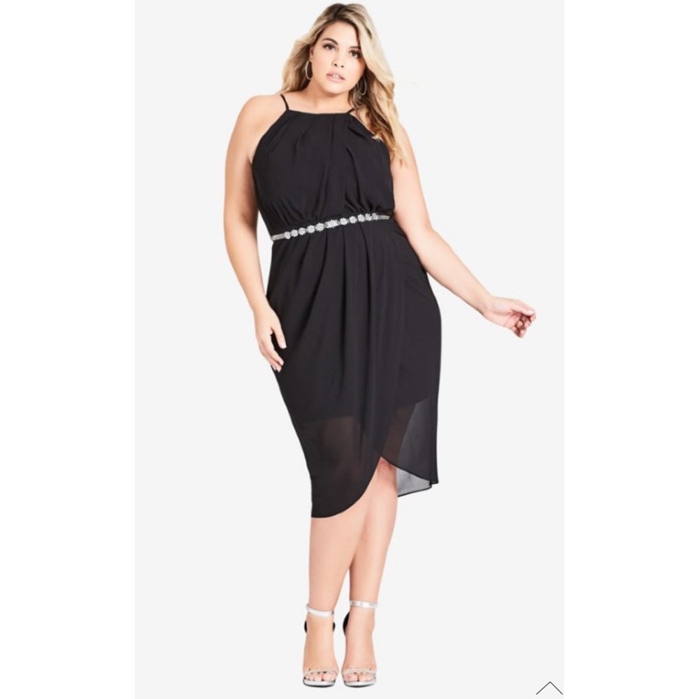 City Chic Black Cocktail‎ Dress